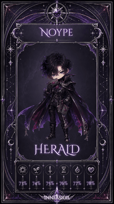 The Onyx Herald tarot card
